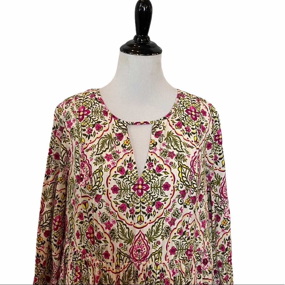 Torrid Flowy Floral Print Challis Mini Skater Dress Size 12 - Picture 6 of 13